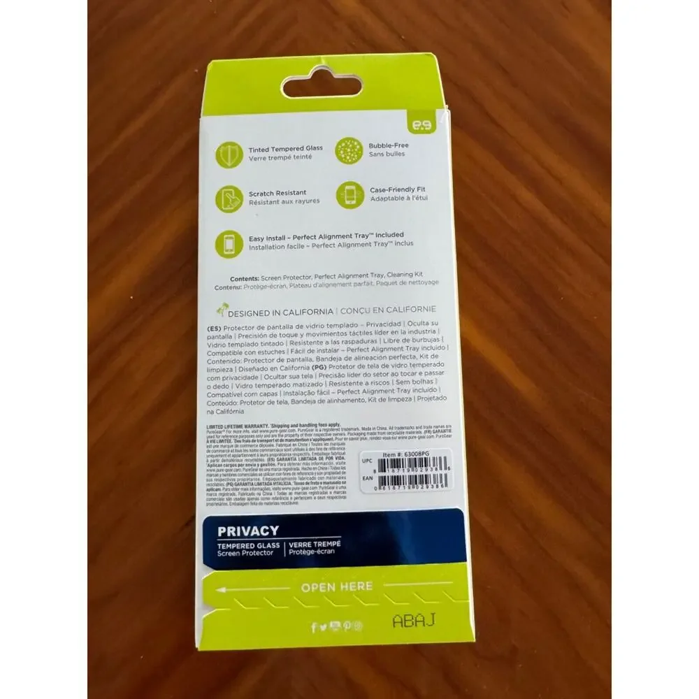 PureGear iPhone 13 Screen Protector for iPhone 11 Pro/Max SX Max New